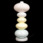 Настольная лампа из стеклянных сфер в пастельных тонах Высота 48 см Pastel Lunaria варинант исполнения - 1 | Loft Concept в Челябинске