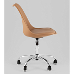 Офисный стул на металлическом основании EGGERY Brown пластик варинант исполнения - 4 | Loft Concept в Челябинске