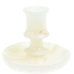 Подсвечник в виде чаши из натурального камня оникс Stone Candlestick варинант исполнения - 1 | Loft Concept в Челябинске