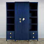 Большой шкаф с витриной Elsa Dreams Blue варинант исполнения - 6 | Loft Concept в Челябинске