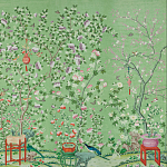 Обои ручная роспись Belvoir Pistachio варинант исполнения - 2 | Loft Concept в Челябинске