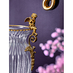 Ваза прозрачная с бронзовыми ручками в виде ангелов Eden Garden варинант исполнения - 4 | Loft Concept в Челябинске