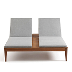 Шезлонг двухместный из эвкалипта Sunset варинант исполнения - 3 | Loft Concept в Челябинске