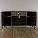 Комод-буфет Elsa Dreams Walnut с открытыми полками   варинант исполнения - 3 | Loft Concept в Челябинске