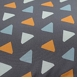 Постельное белье из сатина с принтом треугольники 150х200 см Triangular Dreams варинант исполнения - 2 | Loft Concept в Челябинске