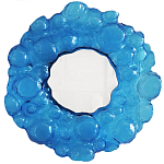 Дизайнерское Зеркало из синего стекла Blue Bubbles Mirror  варинант исполнения - 3 | Loft Concept в Челябинске