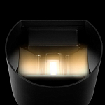 Уличный настенный светильник цилиндрической формы черного цвета из металла Urban Minimalist варинант исполнения - 5 | Loft Concept в Челябинске