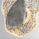 Бра с волнообразным стеклянным плафоном и вставкой из мрамора Liquid Stone варинант исполнения - 5 | Loft Concept в Челябинске