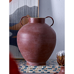 Ваза бордовая с 2-мя фактурными ручками Vase Burgundy Glaze варинант исполнения - 5 | Loft Concept в Челябинске