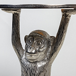 Столик с подстольем в виде обезьянки Bombay Nickel варинант исполнения - 6 | Loft Concept в Челябинске