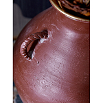 Ваза бордовая с 4-мя фактурными ручками Vase Burgundy Glaze варинант исполнения - 2 | Loft Concept в Челябинске
