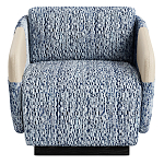 Дизайнерское Кресло William с кожаными подлокотниками  варинант исполнения - 2 | Loft Concept в Челябинске