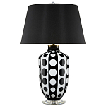 Настольная лампа черно-белый горох Interaction варинант исполнения - 3 | Loft Concept в Челябинске