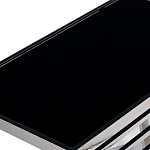 Столик журнальный с черной стеклянной столешницей Embodiment of Contemporary Art  варинант исполнения - 2 | Loft Concept в Челябинске