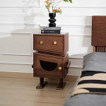 Тумбочка прикроватная с ящиком и дверцей Робот Robot Desk варинант исполнения - 2 | Loft Concept в Челябинске