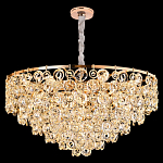 Люстра каскадная с подвесками в форме колец Galaxy of Light варинант исполнения - 7 | Loft Concept в Челябинске