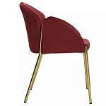 Стул бордовый на золотистых ножках Burgundy Chair варинант исполнения - 2 | Loft Concept в Челябинске