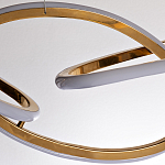 Люстра подвесная золотая в форме изогнутых колец Curved Rings варинант исполнения - 2 | Loft Concept в Челябинске