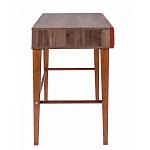 Стол письменный из массива бука с 2-мя ящиками красный Wenge Light варинант исполнения - 2 | Loft Concept в Челябинске