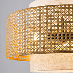 Подвесной светильник с декоративным поясом из плетеного бамбука Biuloggicu варинант исполнения - 4 | Loft Concept в Челябинске
