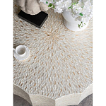 Стол кофейный с отделкой раковинами устриц Coastal Charm варинант исполнения - 5 | Loft Concept в Челябинске