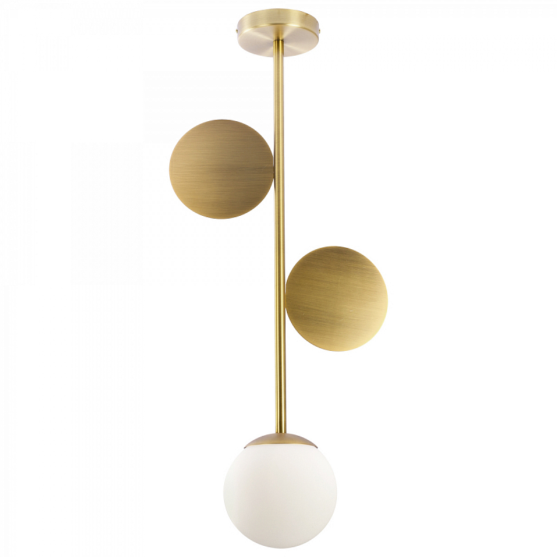 Люстра Areti Plates Pendant Золотой Белый Люстра Areti Plates Pendant Золотой Белый в Челябинске | Loft Concept