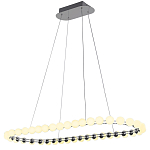 Люстра подвесная светодиодная с круглыми плафонами белого цвета PEARLS Suspension 100  варинант исполнения - 2 | Loft Concept в Челябинске