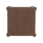 Приставной столик деревянный с резными ножками и нижней полкой Vintage Side Table Brown Wood варинант исполнения - 2 | Loft Concept в Челябинске