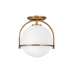 Потолочный светильник с плафоном в форме белого матового шара Hinkley варинант исполнения - 13 | Loft Concept в Челябинске