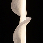 Люстра с белым скрученным плафоном Golden Swirl варинант исполнения - 5 | Loft Concept в Челябинске