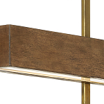 Люстра линейная прямоугольная Wooden Straight Shapes варинант исполнения - 1 | Loft Concept в Челябинске