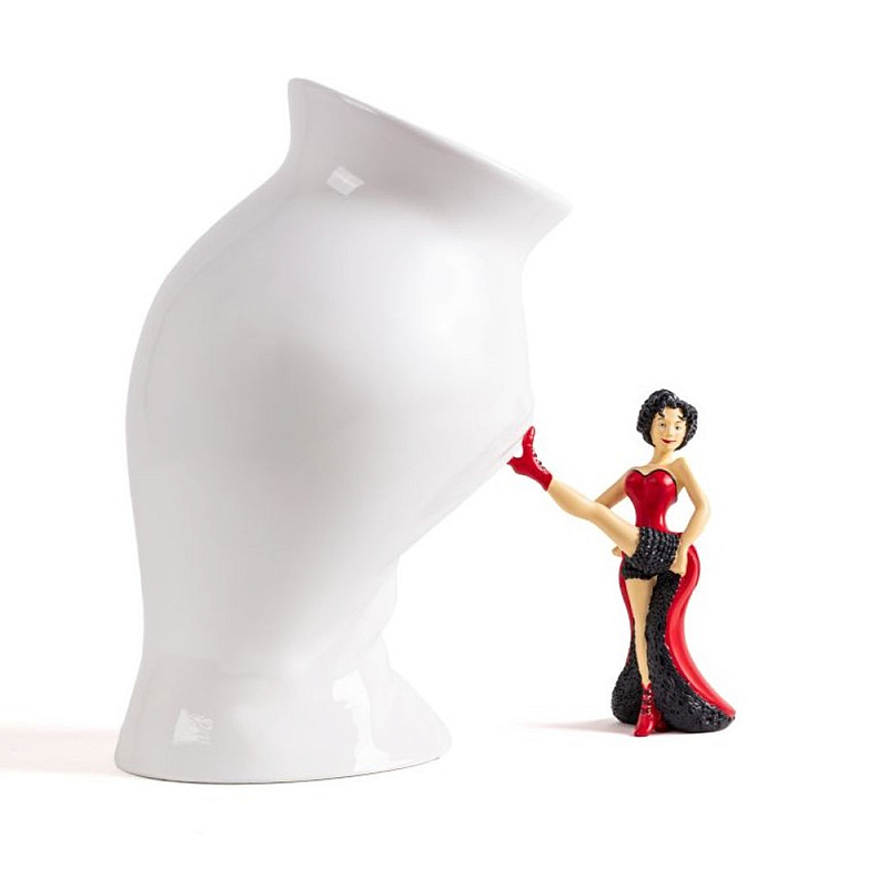 Ваза Seletti Circus Белый Красный Черный Ваза Seletti Circus Белый Красный Черный в Челябинске | Loft Concept