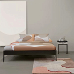 Ковер из хлопка с абстрактным принтом бежевого цвета Elysian Flow Blush варинант исполнения - 5 | Loft Concept в Челябинске