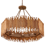 Люстра с абажуром из ротанга Wicker Furniture варинант исполнения - 3 | Loft Concept в Челябинске