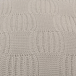 Подушка из хлопка рельефной вязки серого цвета Eden Line варинант исполнения - 3 | Loft Concept в Челябинске