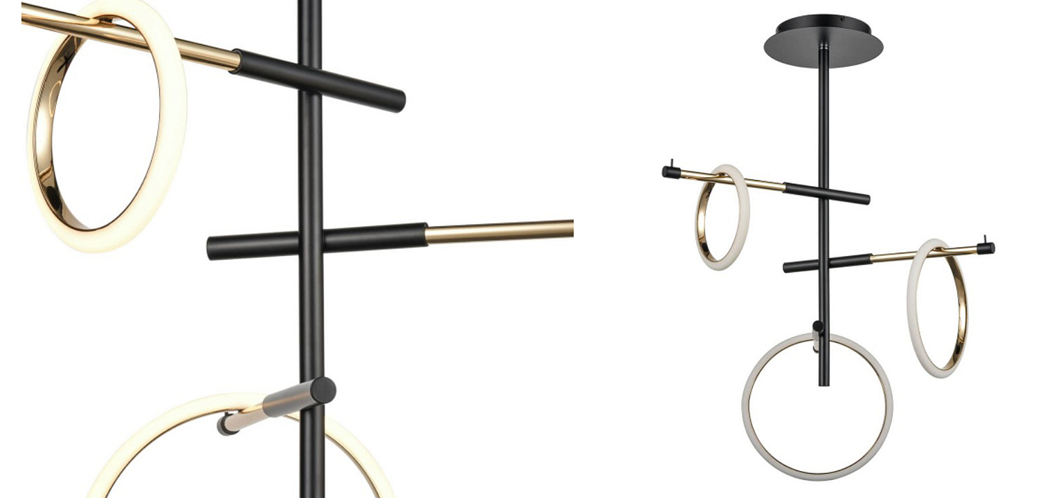 Люстра Jessenia Rings Chandelier 3 Люстра Jessenia Rings Chandelier 3 - Loft-Concept в Челябинске