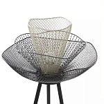 Торшер с трехъярусным плафоном из металлической сетки Metal Mesh Floor Lamp варинант исполнения - 4 | Loft Concept в Челябинске