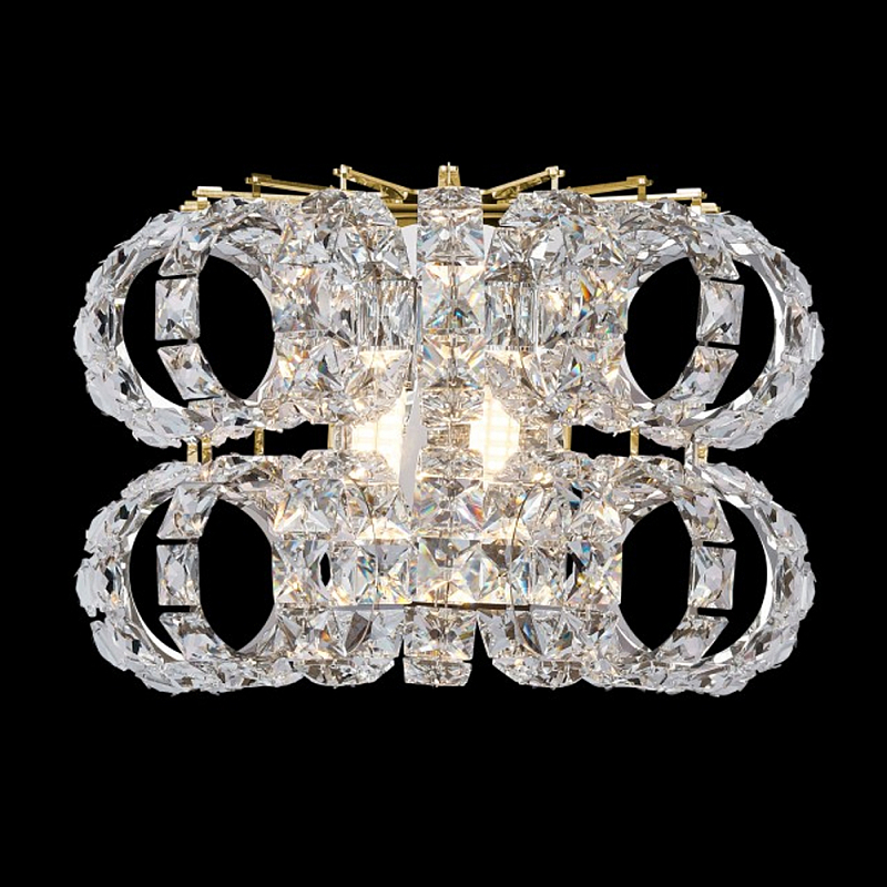Бра с россыпью хрусталя Perfection of Diamonds Золотой Прозрачный Хром Бра с россыпью хрусталя Perfection of Diamonds Золотой Прозрачный Хром в Челябинске | Loft Concept