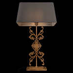 Настольная лампа на ажурном чугунном основании с серым абажуром Openwork Lamp варинант исполнения - 4 | Loft Concept в Челябинске