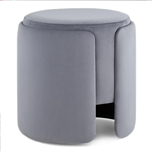 Пуф Alice Poof Grey Серый велюр