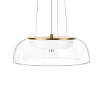 Подвесной светильник  с плоским прозрачным стеклянным плафоном Grada Light варинант исполнения - 4 | Loft Concept в Челябинске