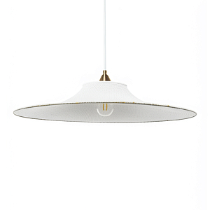 Подвесной вязаный белый светильник «Токио» 