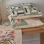 Подушка декоративная зеленого цвета с геометрическим рисунком Divine Abstractions варинант исполнения - 6 | Loft Concept в Челябинске