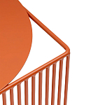 Оранжевый приставной стол из металла Lattice варинант исполнения - 5 | Loft Concept в Челябинске