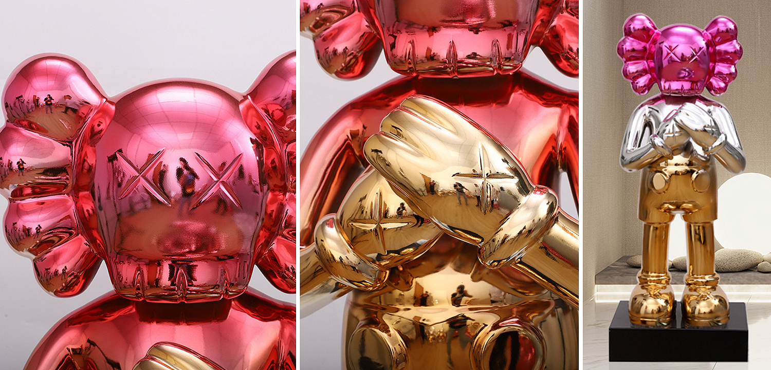 Статуэтка KAWS Gradient Gold Red on stand Статуэтка KAWS Gradient Gold Red on stand - Loft-Concept в Челябинске