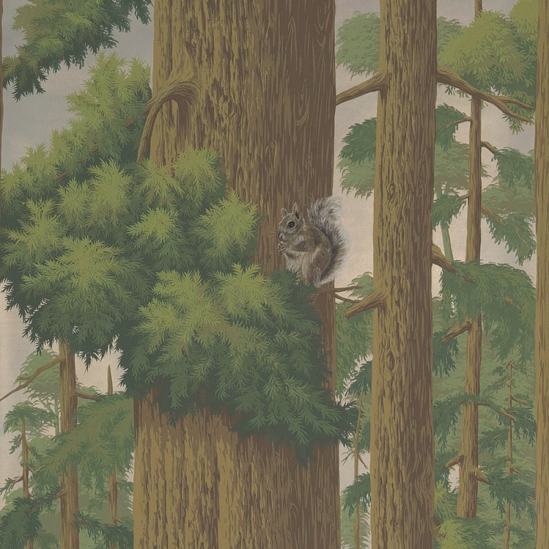 Обои ручная роспись Redwoods Roberts on Brushed Gold gilded paper Обои ручная роспись Redwoods Roberts on Brushed Gold gilded paper в Челябинске | Loft Concept