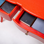 Консоль с выдвижными ящиками Colorfy Red варинант исполнения - 5 | Loft Concept в Челябинске