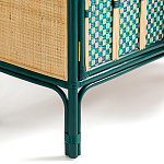 Комод для посуды из ротанга Felice Rattan Green варинант исполнения - 5 | Loft Concept в Челябинске