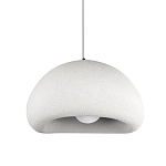 Подвесной светильник с куполообразным белым фактурным абажуром Sergey Makhno варинант исполнения - 1 | Loft Concept в Челябинске