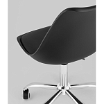 Офисный стул на металлическом основании EGGERY Black пластик варинант исполнения - 3 | Loft Concept в Челябинске